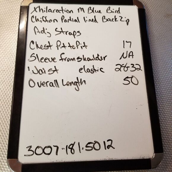 Xhilaration M Dress Maxi Blue Bird of Paradise Chiffon Boho Cottagecore Whimsy - Picture 10 of 10